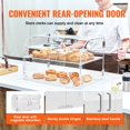 thumbnail image 6 of Pastry Display Case, 2-Tier Commercial Countertop Bakery Display Case, Acrylic Display Box with Rear Door Access & Removable Shelves, Keep Fresh, 6 of 9
