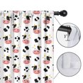 thumbnail image 4 of Blackout Kids Curtains,White Cow Dot Pattern Childrens Insulated Curtains Set Of 2,Bedroom Essentials,Toddler Room Decor 42x63in(106x160cm), 4 of 5