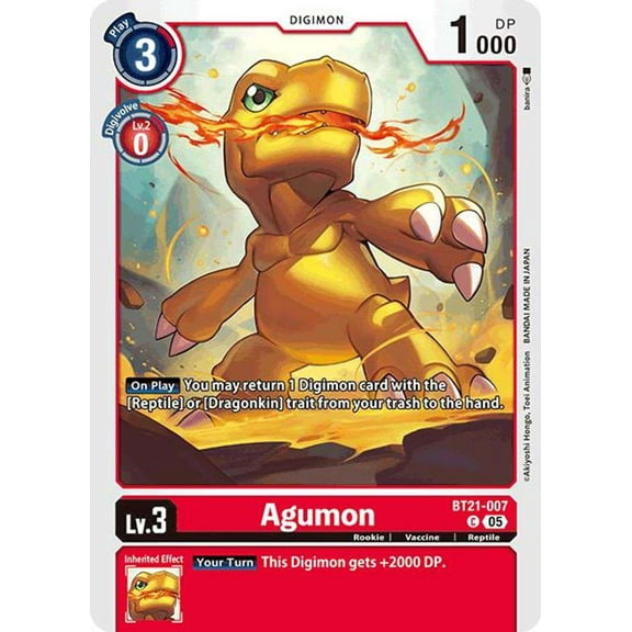 Digimon World Convergence Common Agumon - BT21-007 BT21-007