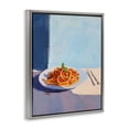 thumbnail image 2 of Stupell Industries Modern Italian Spaghetti on Plate Gray Floating Frame Canvas Art, 25 x 31, by The Prints Vibe, 2 of 8