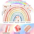 thumbnail image 2 of Adhesivo de pared CODOHI Watercolor Rainbow con cita inspiradora, 2 of 7