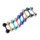 thumbnail image 1 of 9pcs Barbell Pendientes Ceja Color Plateado Perno prisionero de acero inoxidable calibre 16 Bola de 4 mm Sunnimix pernos de la barra con barra, 1 of 7