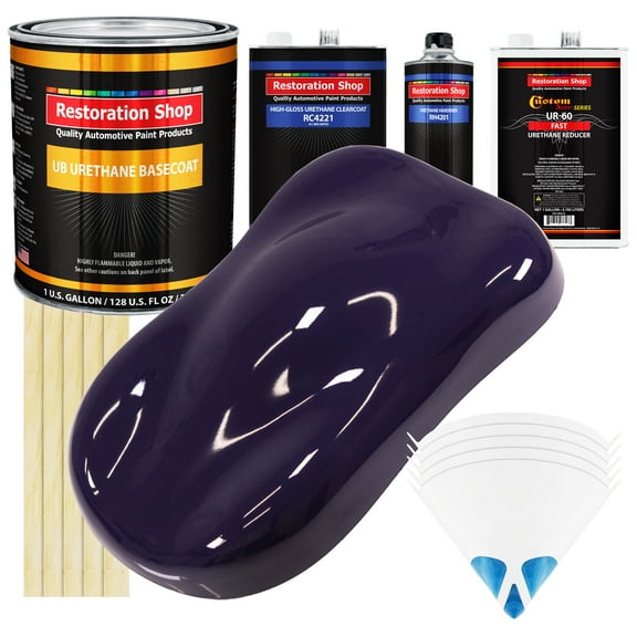 Majestic Purple Gallon URETHANE BASECOAT CLEARCOAT Car Auto Paint FAST Kit