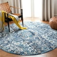 thumbnail image 5 of SAFAVIEH Aria Charmaine Floral Geometric Area Rug, Ivory/Navy, 9' x 12', 5 of 10