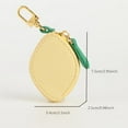 thumbnail image 2 of Mini Lemon Fruit Charm Wallet - Keychain Coin Purse with Zipper Closure, Small Coin Organizer, Detachable Fruit Charm for Girls & Women, 2 of 6