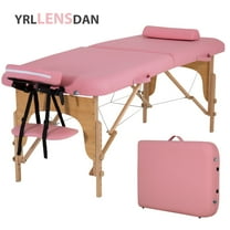 Portable Massage Table Foldable Massage Table Portable Lash Bed Adjustable Massage Table Carrying Case Physical Therapy Table Waxing Reiki Spa Lash Tattoo Table Facial Beauty Spa Massage Bed,Pink