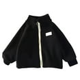 thumbnail image 6 of Splozh Baby Girl Winter Jacket Baby Boy Girl Jacket Long Sleeve Bomber Outwear Coat Fall Winter Clothes Black,2-3 Years, 6 of 6