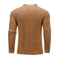 thumbnail image 7 of Colsmile Men's Cable Knit Crewneck Sweater, Casual Long Sleeve Pullover for Fall Winter, 7 of 7