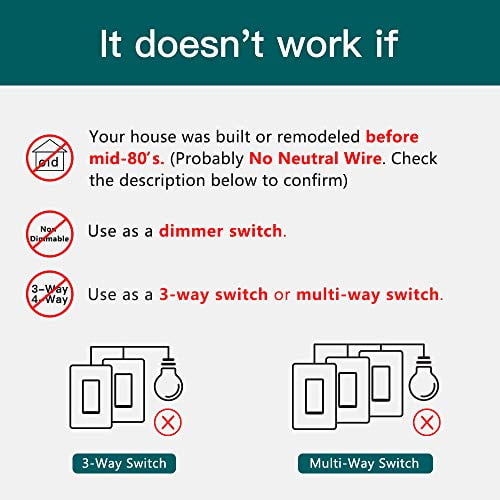 Smart Light Switch Treatlife Single Pole Smart Switch Works with