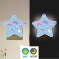thumbnail image 4 of Star Night Light Auto On/Off Plug-in Wall Light with Light Sensor Warm White LED for Home Party Pink and Purple Bows, 4 of 6