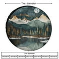 thumbnail image 2 of Camping Spare Tire Cover A Serene Mountain Landscape Under The Moonlight Waterproof Polyester Wheel Protectors Wheel Covers Watercolor Nature Landscape Tire Cover 13 Inch, 2 of 8