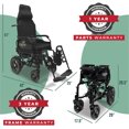 thumbnail image 5 of ComfyGO Fauteuil Roulant Électrique, Fauteuils Roulants Pliants Légers, Fauteuil Roulant Motorisé, Capacité Maximale de 286 Lb, Siège de 18 Pouces, 5 of 5