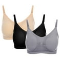 thumbnail image 3 of Valcatch Womens Seamless Nursing Bra Comfortable Sleeping Maternity Bralette for Breastfeeding Maternity Postpartum, 3 of 9