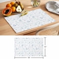 thumbnail image 6 of Blue Easter Placemats Set of 12 Watercolor Spring Bunny Eggs Flowers Place Mats Indoor Wipeable Table Mats Washable Cloth Dining Table Placemats for Kitchen Holiday Party Home Decor 13x19 Inch, 6 of 9