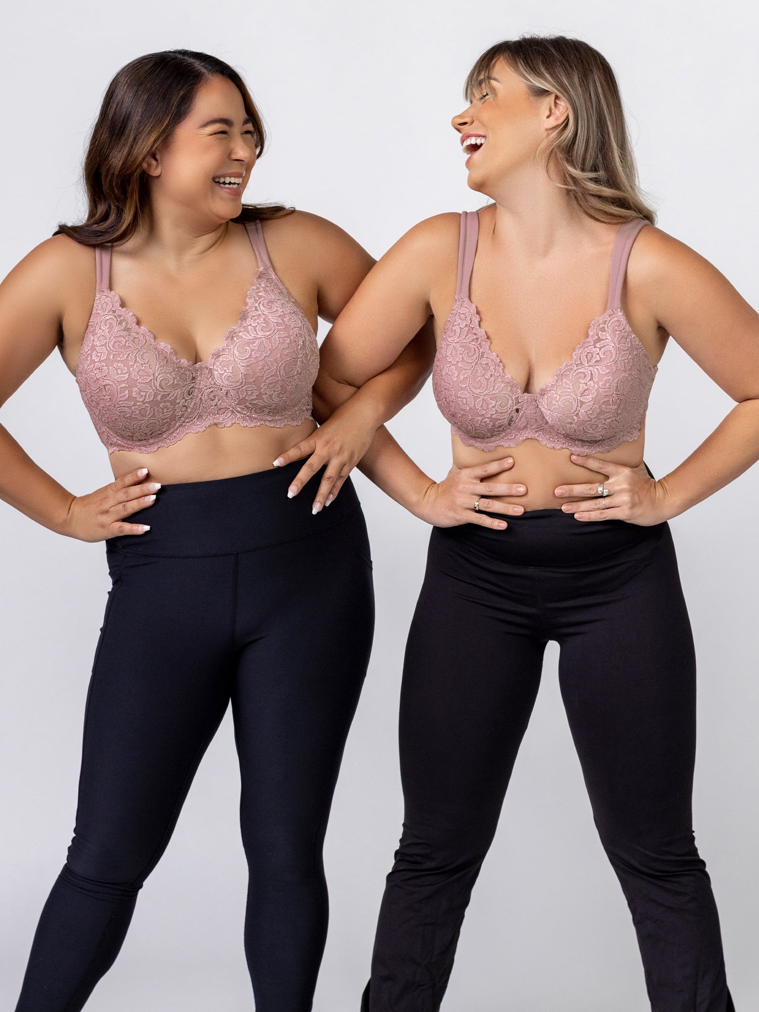 Leading Lady, The Ava, Lace Bra, Underwire Lightly Padded Cups, Smoothing Sides, Adjustable, Padded Straps, Lift and Shape (Women's & Women's Plus)