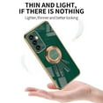 thumbnail image 4 of Allytech For Samsung Galaxy A72 5G Ultra Slim Case,Stylish Cute 6D Cartoon Astronaut Hidden Finger Ring Kickstand Shockproof Gold Plating Cover.For Samsung Galaxy A72 5G,Darkgreen, 4 of 9