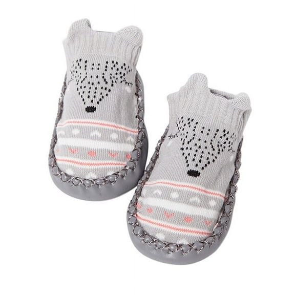 Infant Baby Girls Boys Soft Sole Cartoon Socks Kids Anti-Slip Floor Shoes