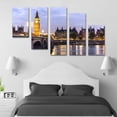thumbnail image 3 of Juego de Cuadros Decorativos, Big Ben Londres, Estilo Clásico y Elegante, 5 Piezas, Ideal para Sala y Recámara, 150x80cm, 3 of 5
