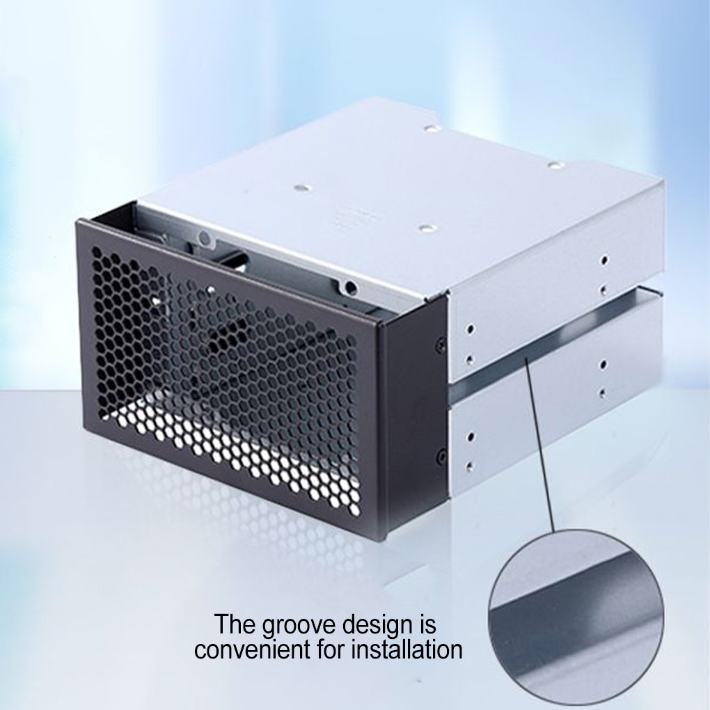Cage De Disque Dur En Acier 2.5" / 3.5" - Support D'extension Interne Pour PC, Gaming, Stockage Vidéo