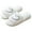 X2 White, variant on Daznico Women's Open-Toe Thong Slippers Non- Indoor Outdoor House Shoes Soft Sole Warm Cozy Comfortable for Everyday Wear,Color:Black,Sizeï¼9.5