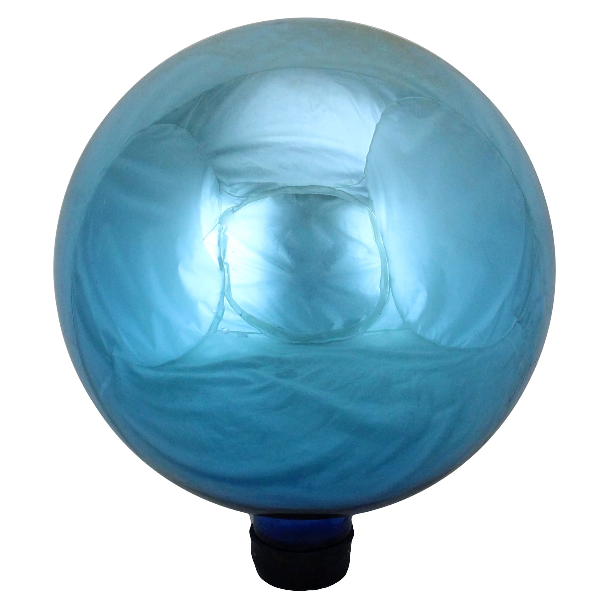 10" Turquoise Blue Glass Outdoor Patio Garden Gazing Ball
