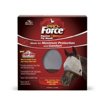 Manna Pro Pro-Force Fly Mask for Horses, Adjustable Fit for Comfort, Without Ears, 1 Mask