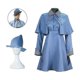 thumbnail image 4 of Disfraz de bruja de la escuela de mago Fleur Isabelle Delacour, uniforme escolar mágico de Beauxbaton para mujer, Ha, 4 of 5