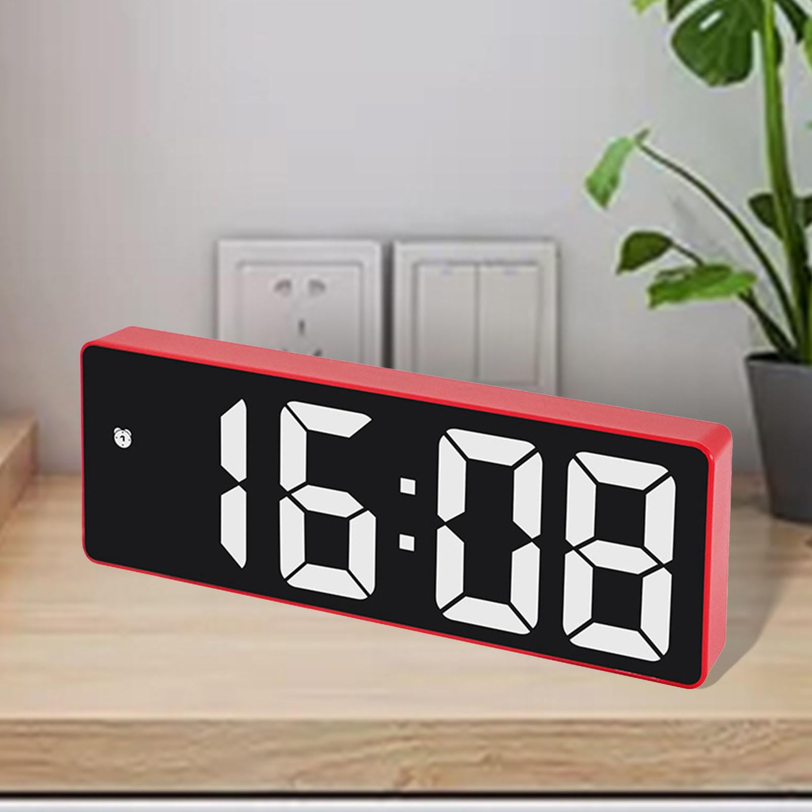 Digital Clock Large Display with Snooze 12/24H for Indoor