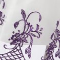 thumbnail image 5 of Little Girls White Purple Flowers Bead Adorned Dress 3/4, 5 of 7