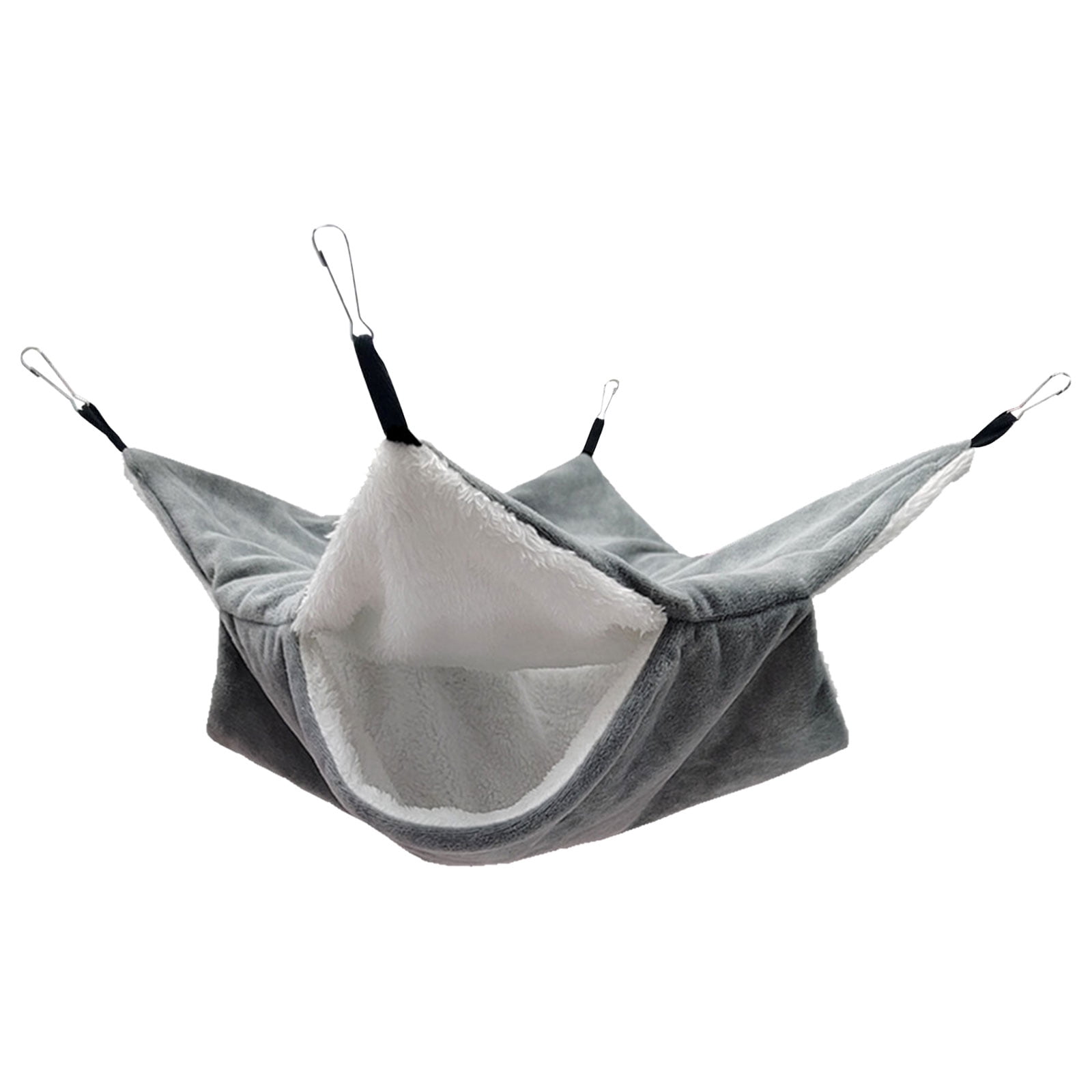 Binduo Small Animal Hammocks Warm Plush Ferret Bed Hamsters Sugar Gliders Cage