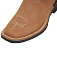 thumbnail image 4 of Men's Genuine Leather Western Boot Square Toe Rodeo Cowboy Boot, 4 of 4