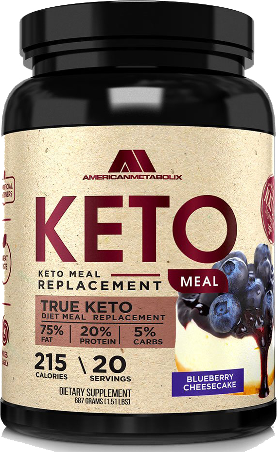 American Metabolix Keto Meal Replacement - Blueberry Cheesecake - 20 ...