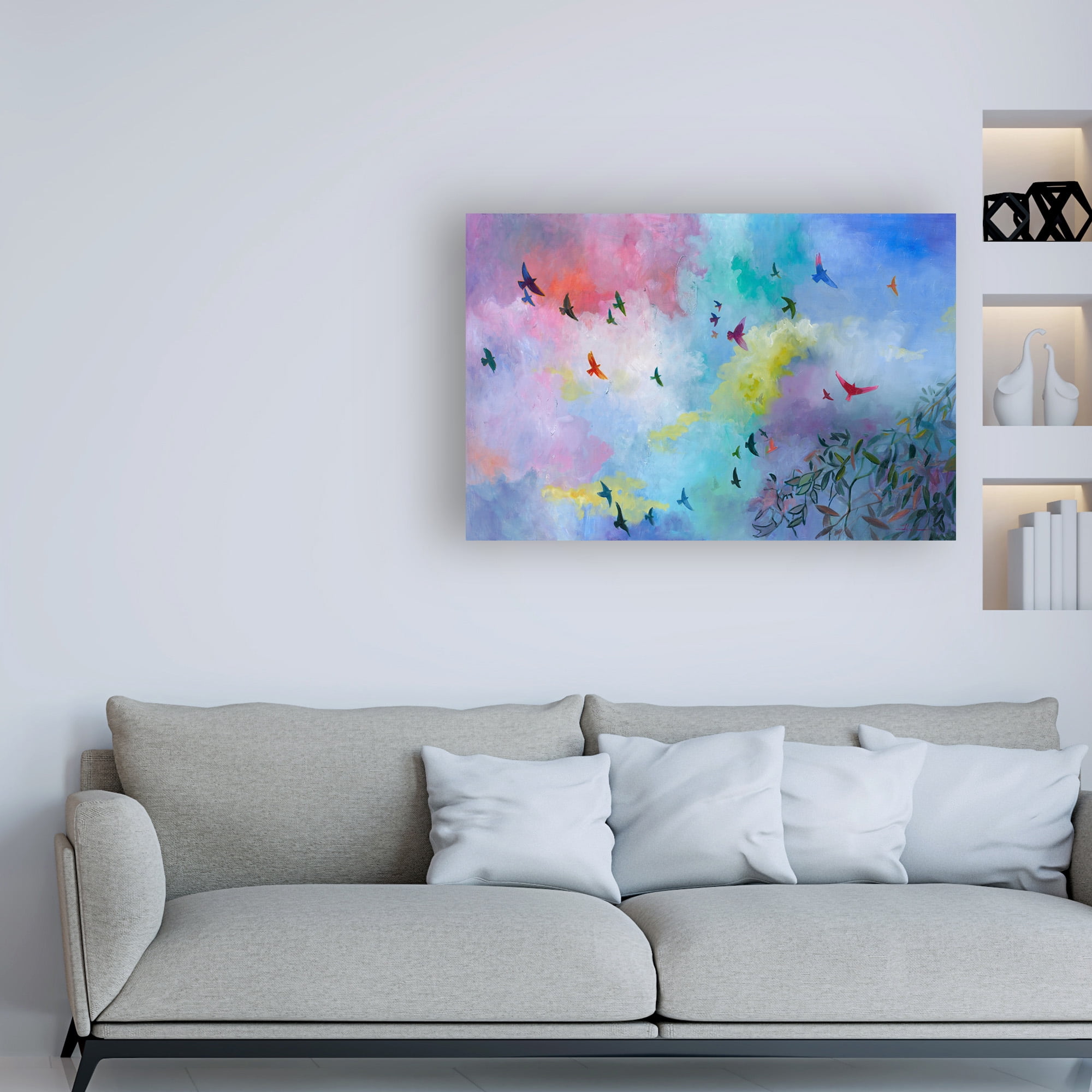 Trademark Fine Art 'Sky Is the Limit Abstract' Canvas Art by Julia Hacke