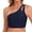 Marine, variante sur AWZXDE Haut de Maillot de Bain Athlétique pour Femme à une Épaule avec Soutien-Gorge et Design Goutte d'Eau, Mode Décontractée, Couleur Unie, Couvrance Totale, Maillots de Bain pour Femmes, Bleu Marine, m
