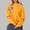 Orange, variant on EchfiProm Pullover Sweatshirts for Womens Graphic Beige Hooded Long Sleeve Trendy Ladies Tops with Pocket L