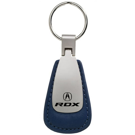 Acura RDX Leather Teardrop Key Chain (Blue)