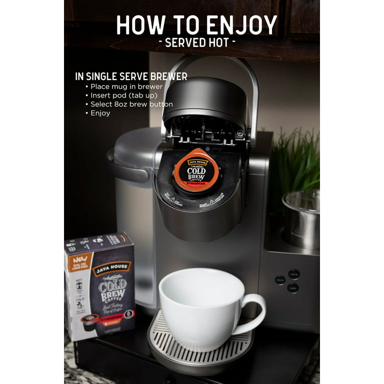 Java House Sumatran Cold Brew Coffee Single Serve Pod - 36/Case