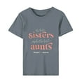 thumbnail image 5 of LYXSSBYX Womens T Shirts Graphic Tees Trendy Women's Letter Printed Short Sleeved Casual Loose Top Short Sleeved Round Neck Top/shirt, 5 of 6