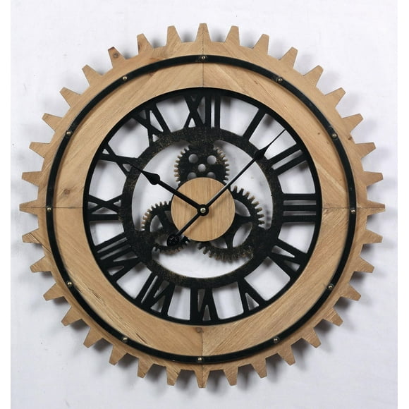 HORLOGE EN MÉTAL RUSTIQUE 20 "