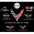 thumbnail image 3 of JH Design Mens Chevy Corvette T-Shirt C1 Thru C8 Flag Emblems Collage, 3 of 6