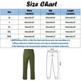 thumbnail image 3 of Kureaily Male Casual Business Solid Slim Pants Zipper Fly Pocket Cropped Pencil Pant Trousers, 3 of 6