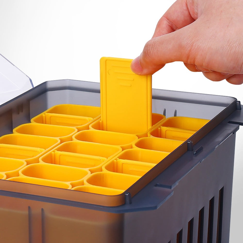 Sportact Fishing Accessories,Fishing Equipment,Fishing Lure Box Baits Hook Container Wooden Bait Shrimp Box Bait Storage Case