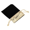 thumbnail image 1 of 50pcs Velvet Drawstring Pouch, Korean Rope, Wedding Gift Bags, 7x9cm, Red and Black, Soft Velvet Pouches with Drawstrings for Jewelry, Wedding Candy Bags, 1 of 7