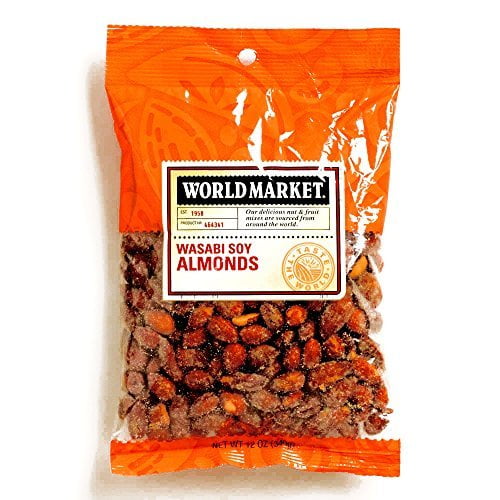 WasabiSoy Almonds 12 oz each (4 Items Per Order)
