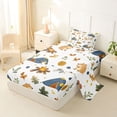 thumbnail image 2 of Erosebridal Kids Camping Lover Twin Sheet Sets, Cartoon Capybara Bedding, 3pcs, 2 of 5