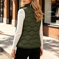 thumbnail image 6 of Vest for Women High Collar Padded Warm Lightweight Outerwear with Storage Bag Vest, 6 of 8