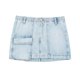 thumbnail image 2 of HH TRAF Verano Femenino Nuevas Faldas Mini Elegantes Botones Bolsillos Decoración Cremallera Azul Cintura Alta Mujeres Casual Falda Vaquera Corta Mujer, 2 of 5