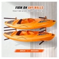 thumbnail image 6 of Kayak Wall Mount 4-Capacity, Heavy Duty Kayak Storage Rack for Canoe Paddle Board, Adjustable Padded Arms, 400 LBS Indoor Outdoor Garage, 6 of 7