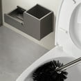 Tpzfurit Toilet Brush Set with WallMounted Design and Strong Load