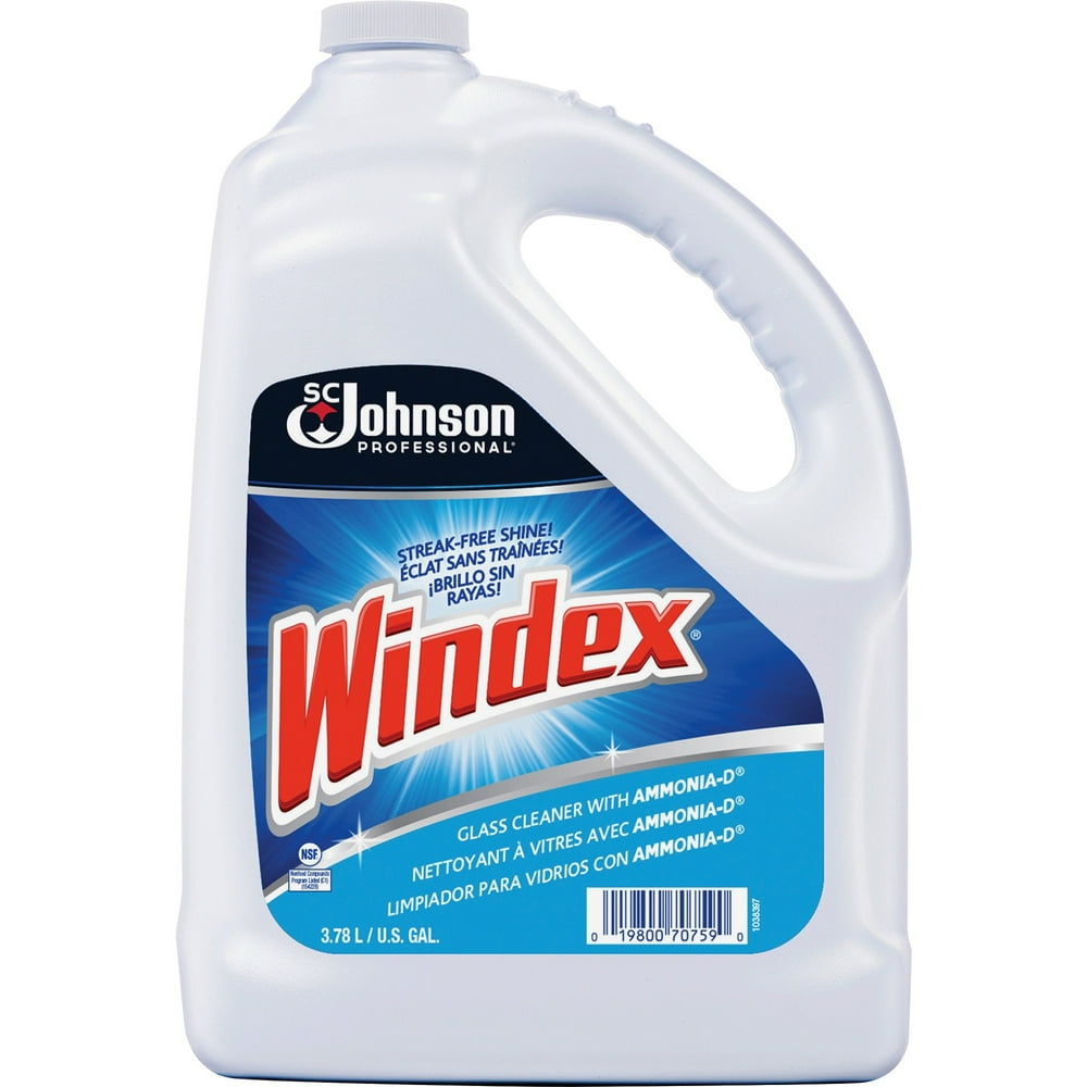 Windex Powerized Formula Glass Surface Cleaner, 128 Oz